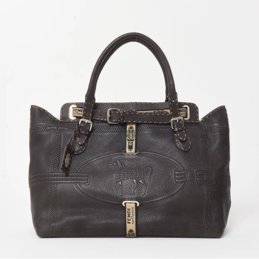 Authenticated Fendi Selleria Villa Borghese Bag/Tote - COA included